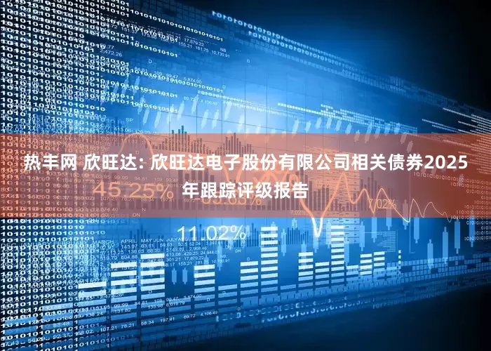 热丰网 欣旺达: 欣旺达电子股份有限公司相关债券2025年跟踪评级报告